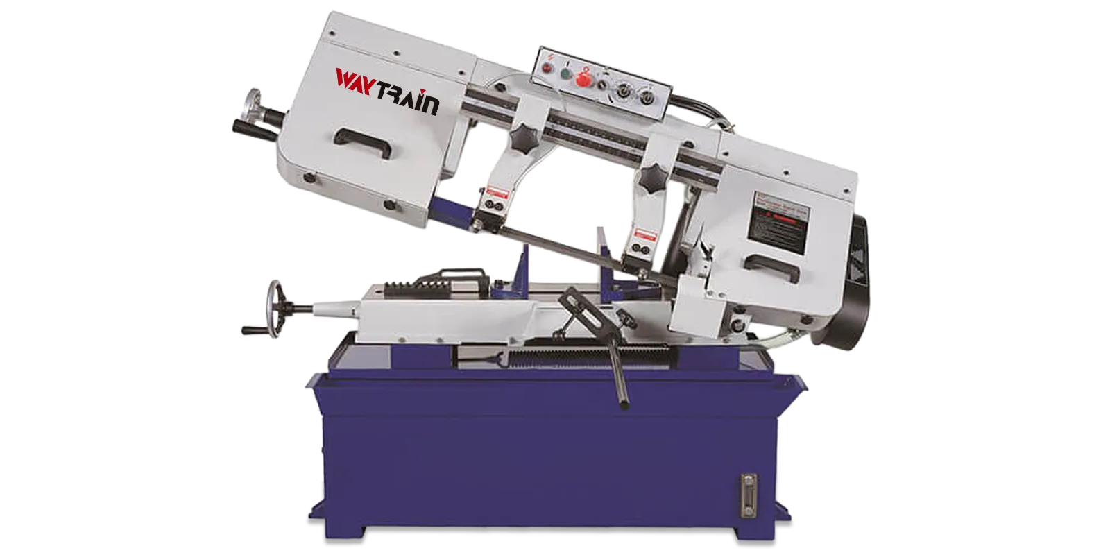 Sierra de cinta horizontal industrial para corte de metal de 10"