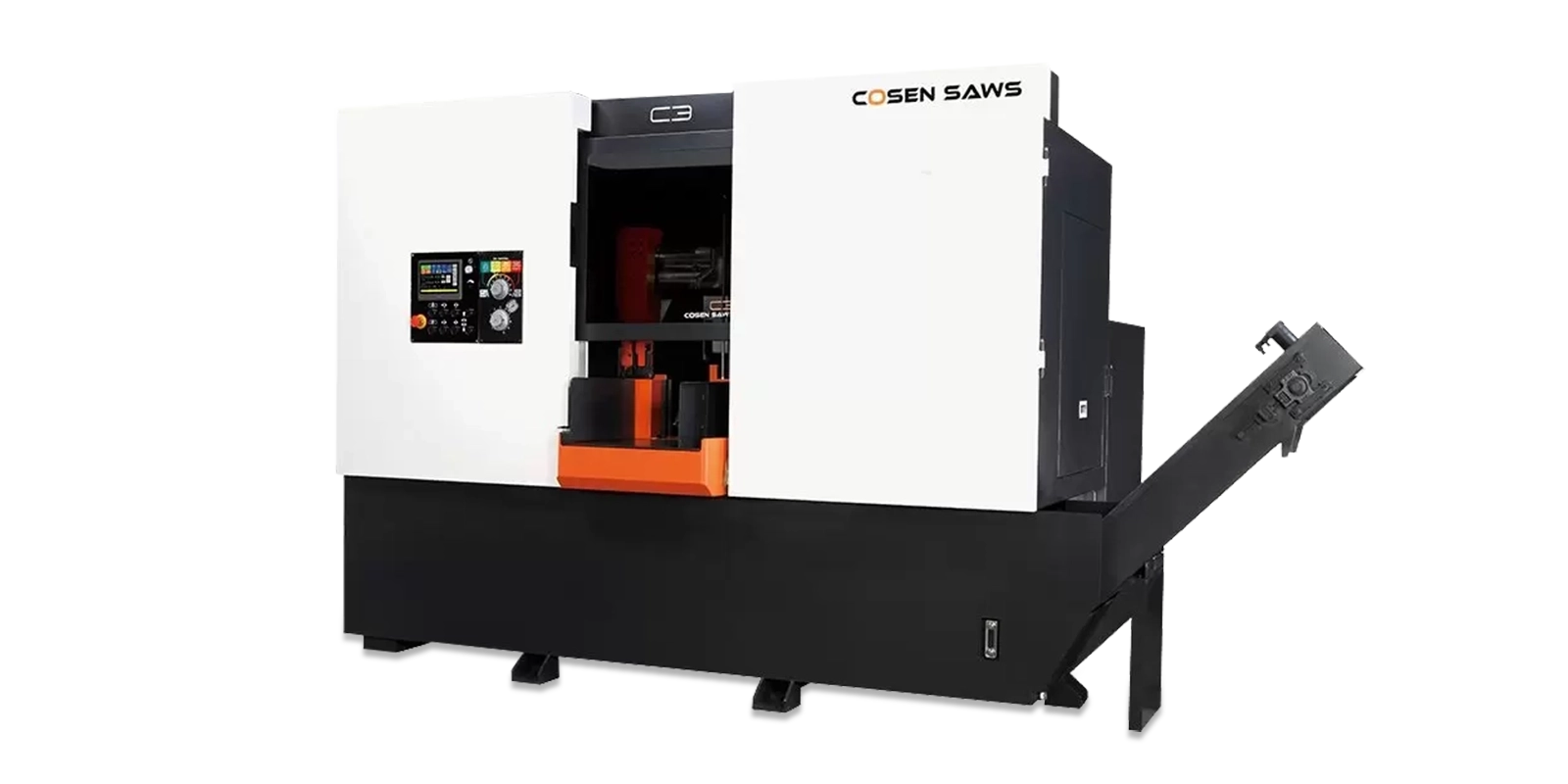 Sierra de cinta horizontal automática para corte de metal